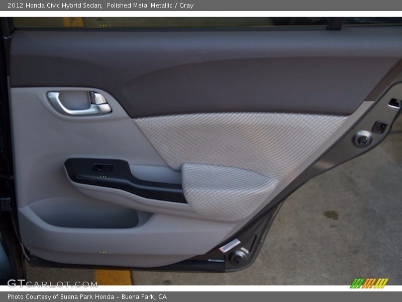 Polished Metal Metallic / Gray 2012 Honda Civic Hybrid Sedan