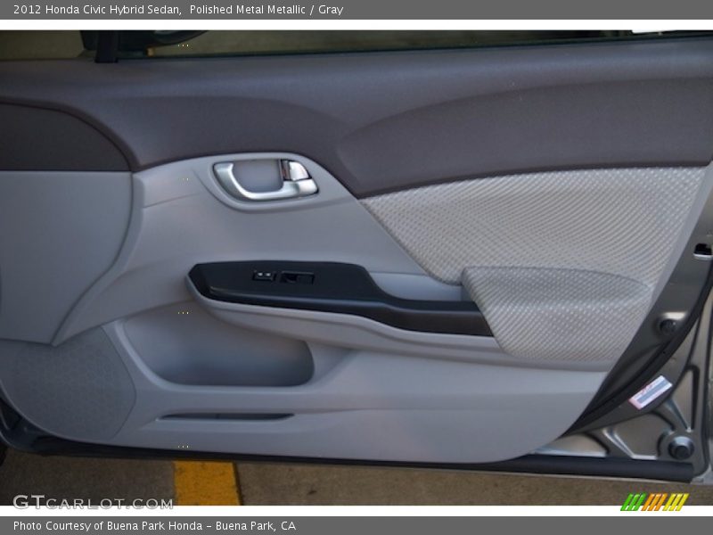 Polished Metal Metallic / Gray 2012 Honda Civic Hybrid Sedan