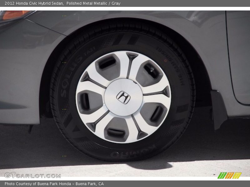 Polished Metal Metallic / Gray 2012 Honda Civic Hybrid Sedan