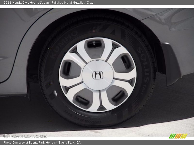Polished Metal Metallic / Gray 2012 Honda Civic Hybrid Sedan