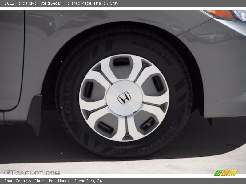 Polished Metal Metallic / Gray 2012 Honda Civic Hybrid Sedan