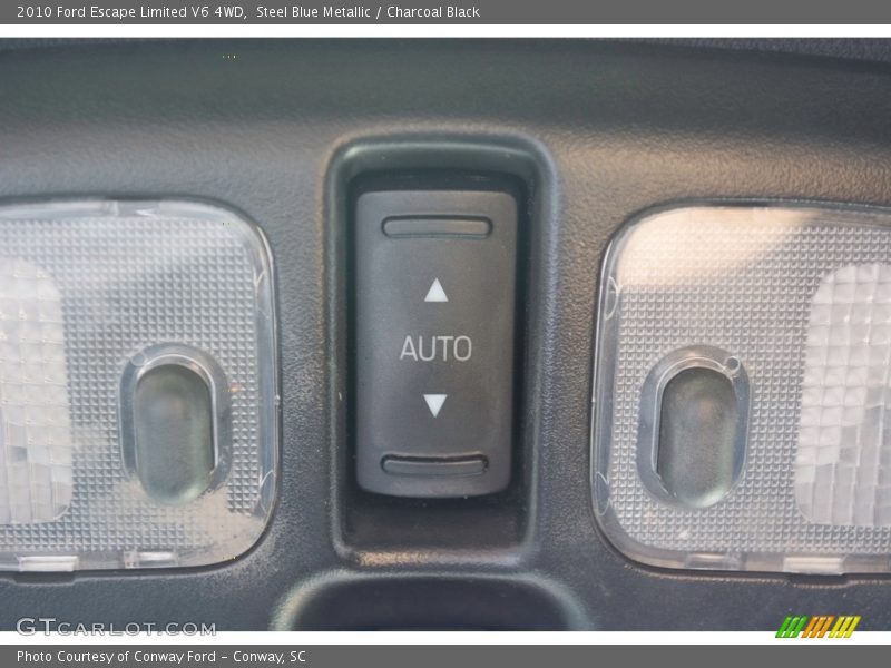 Steel Blue Metallic / Charcoal Black 2010 Ford Escape Limited V6 4WD