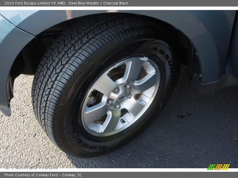 Steel Blue Metallic / Charcoal Black 2010 Ford Escape Limited V6 4WD