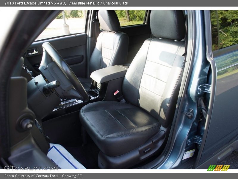 Steel Blue Metallic / Charcoal Black 2010 Ford Escape Limited V6 4WD