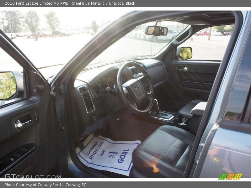 Steel Blue Metallic / Charcoal Black 2010 Ford Escape Limited V6 4WD