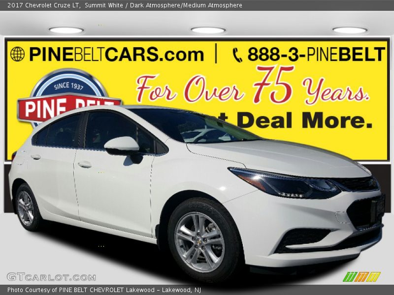 Summit White / Dark Atmosphere/Medium Atmosphere 2017 Chevrolet Cruze LT