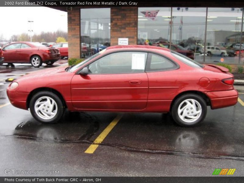 Toreador Red Fire Mist Metallic / Dark Gray 2002 Ford Escort ZX2 Coupe