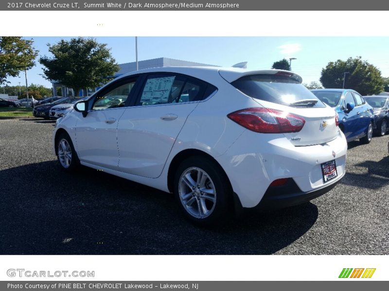 Summit White / Dark Atmosphere/Medium Atmosphere 2017 Chevrolet Cruze LT