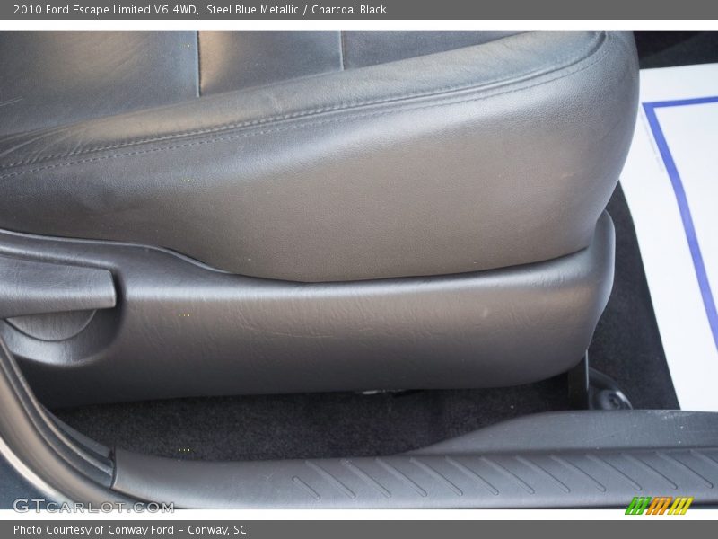 Steel Blue Metallic / Charcoal Black 2010 Ford Escape Limited V6 4WD