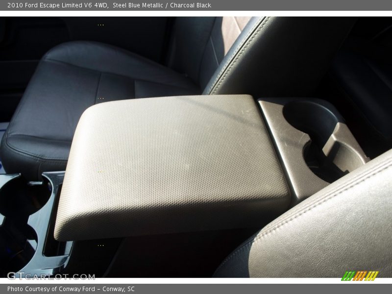 Steel Blue Metallic / Charcoal Black 2010 Ford Escape Limited V6 4WD