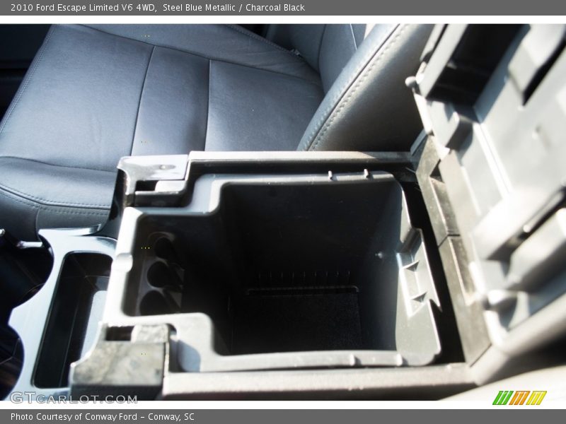 Steel Blue Metallic / Charcoal Black 2010 Ford Escape Limited V6 4WD