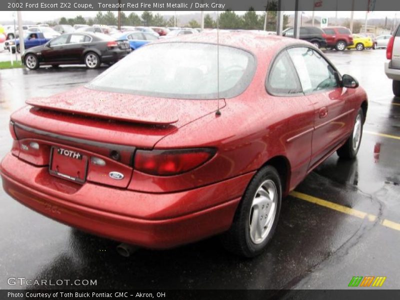 Toreador Red Fire Mist Metallic / Dark Gray 2002 Ford Escort ZX2 Coupe