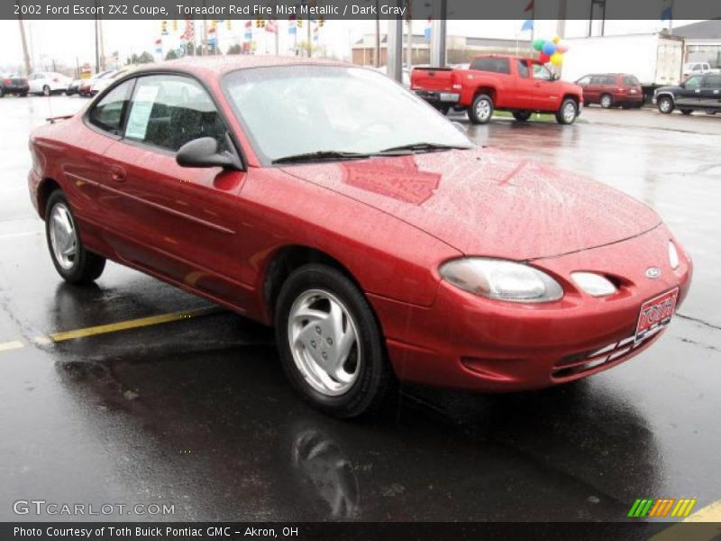 Toreador Red Fire Mist Metallic / Dark Gray 2002 Ford Escort ZX2 Coupe