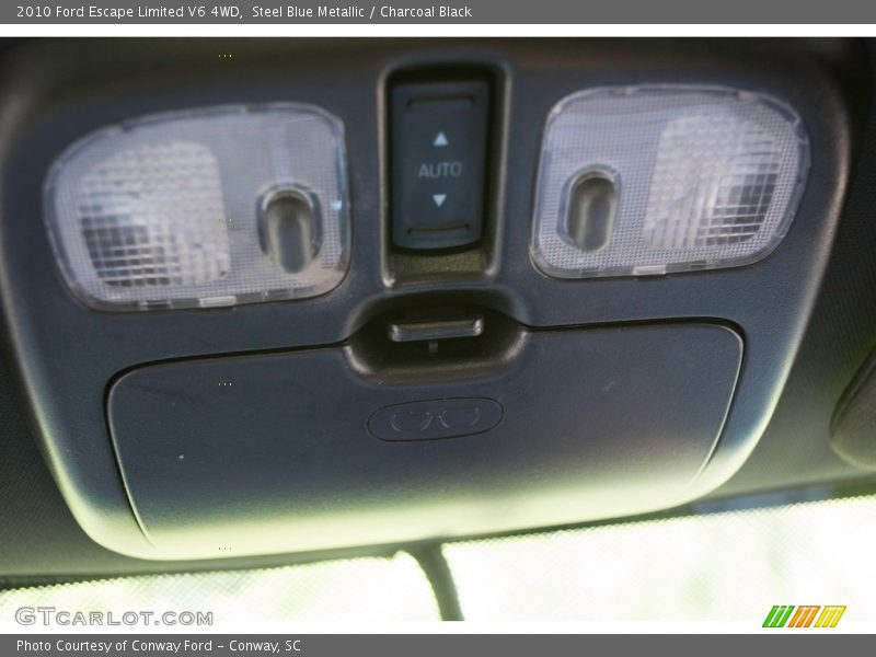 Steel Blue Metallic / Charcoal Black 2010 Ford Escape Limited V6 4WD