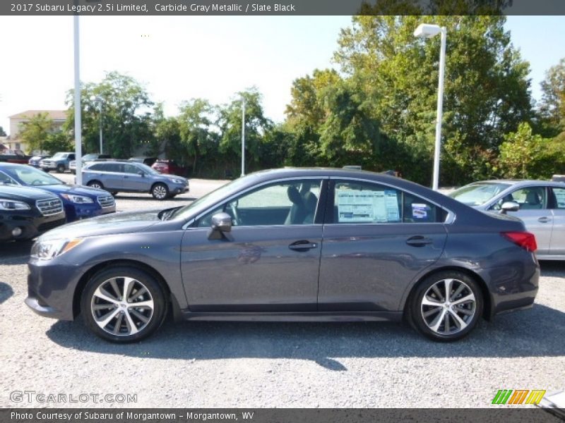 Carbide Gray Metallic / Slate Black 2017 Subaru Legacy 2.5i Limited