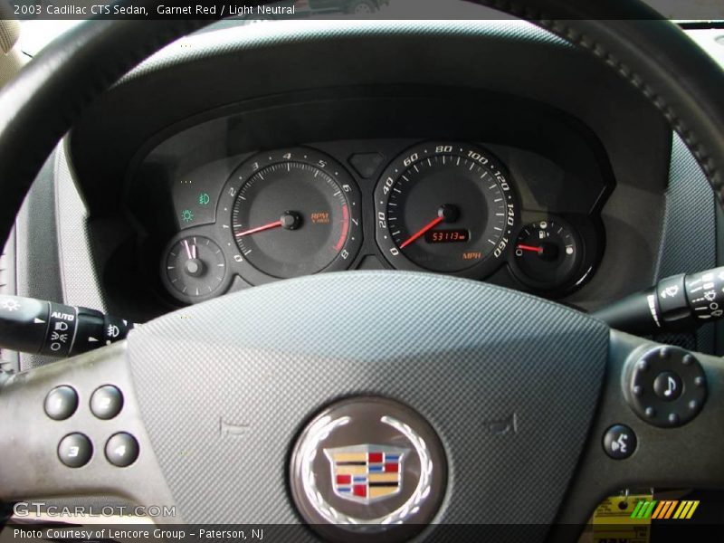 Garnet Red / Light Neutral 2003 Cadillac CTS Sedan