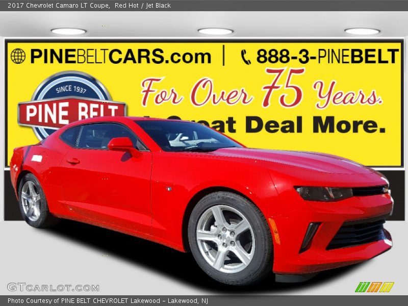Red Hot / Jet Black 2017 Chevrolet Camaro LT Coupe