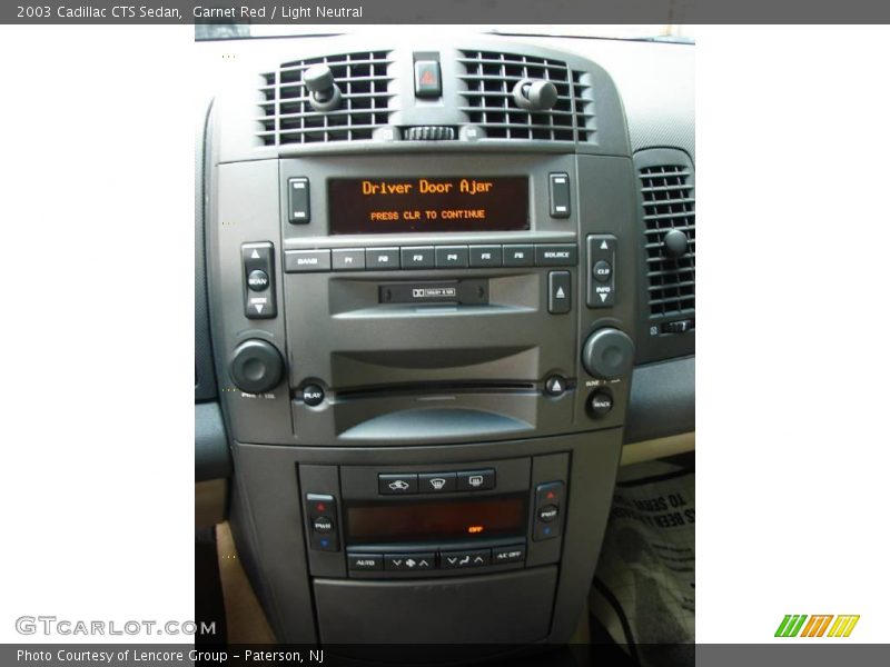 Garnet Red / Light Neutral 2003 Cadillac CTS Sedan