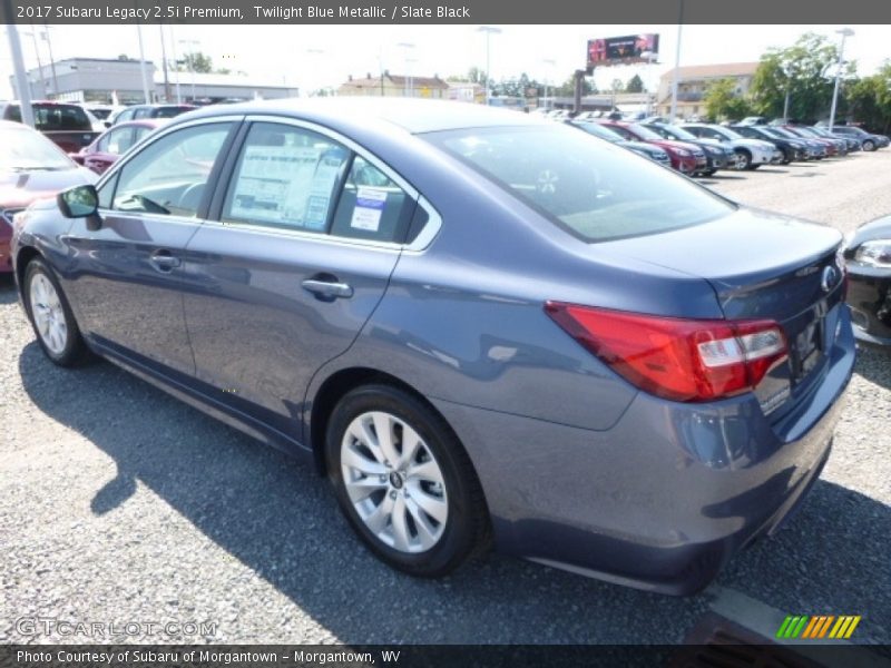 Twilight Blue Metallic / Slate Black 2017 Subaru Legacy 2.5i Premium