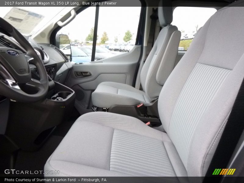  2017 Transit Wagon XL 350 LR Long Pewter Interior
