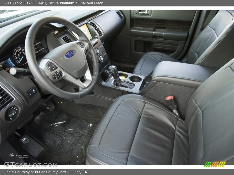 White Platinum / Charcoal Black 2016 Ford Flex SEL AWD