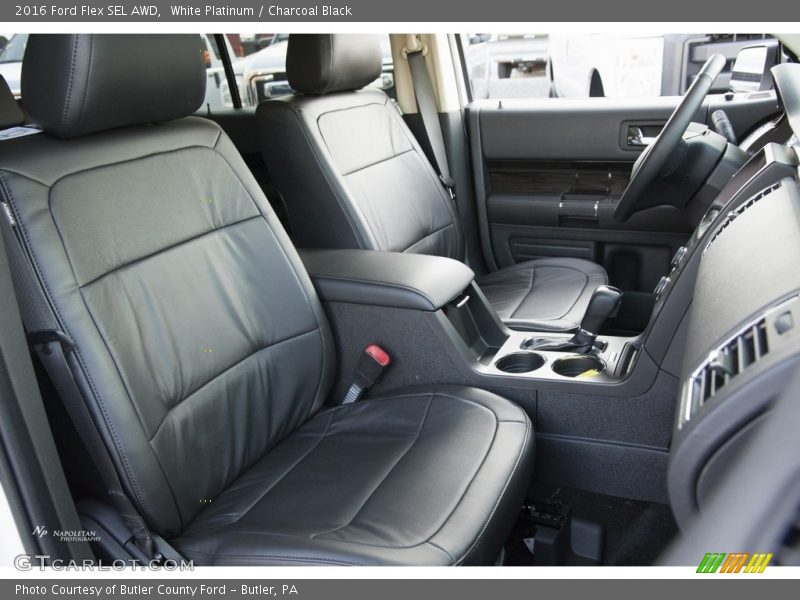White Platinum / Charcoal Black 2016 Ford Flex SEL AWD