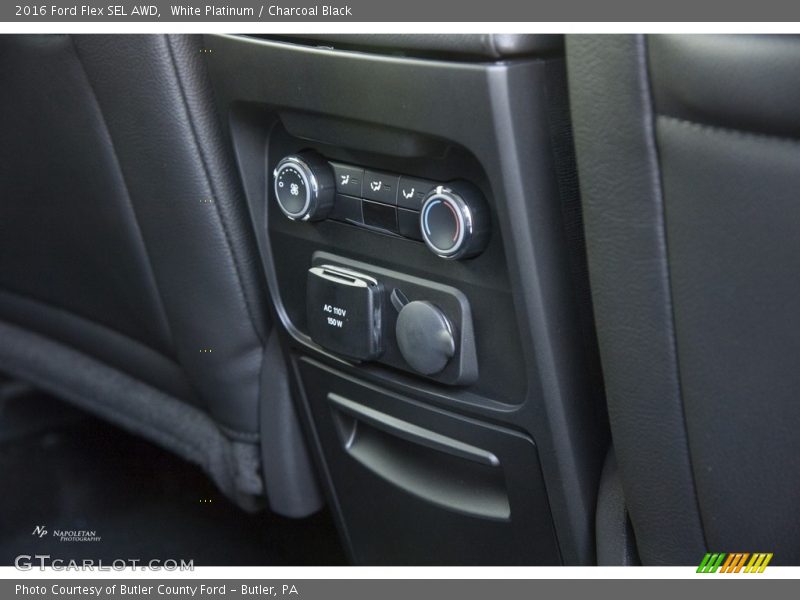 White Platinum / Charcoal Black 2016 Ford Flex SEL AWD