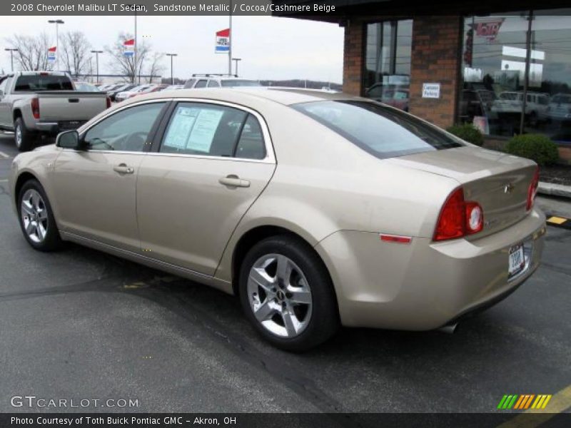 Sandstone Metallic / Cocoa/Cashmere Beige 2008 Chevrolet Malibu LT Sedan