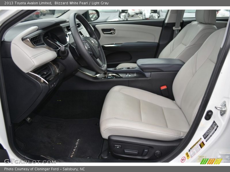 Blizzard White Pearl / Light Gray 2013 Toyota Avalon Limited