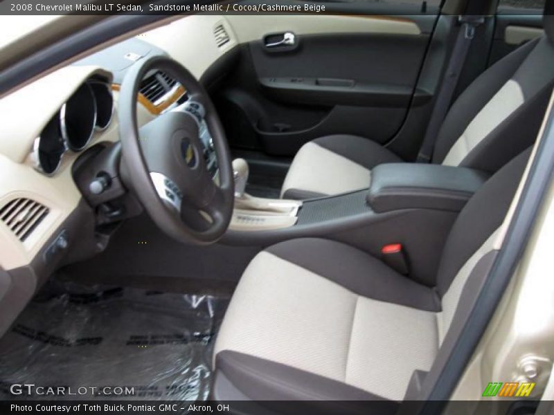 Sandstone Metallic / Cocoa/Cashmere Beige 2008 Chevrolet Malibu LT Sedan
