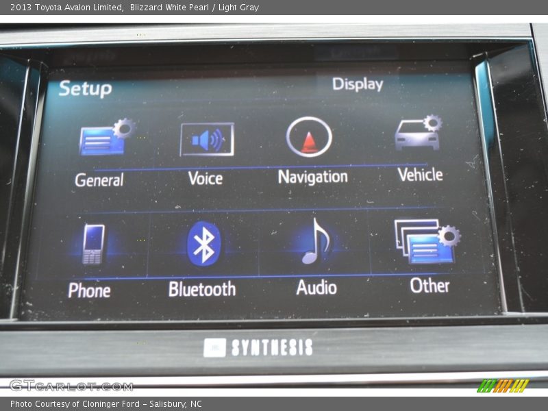 Blizzard White Pearl / Light Gray 2013 Toyota Avalon Limited