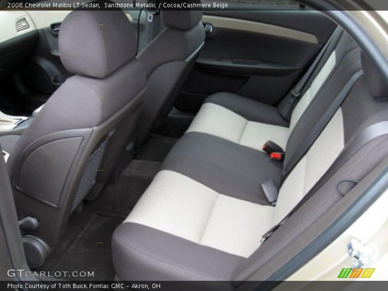 Sandstone Metallic / Cocoa/Cashmere Beige 2008 Chevrolet Malibu LT Sedan