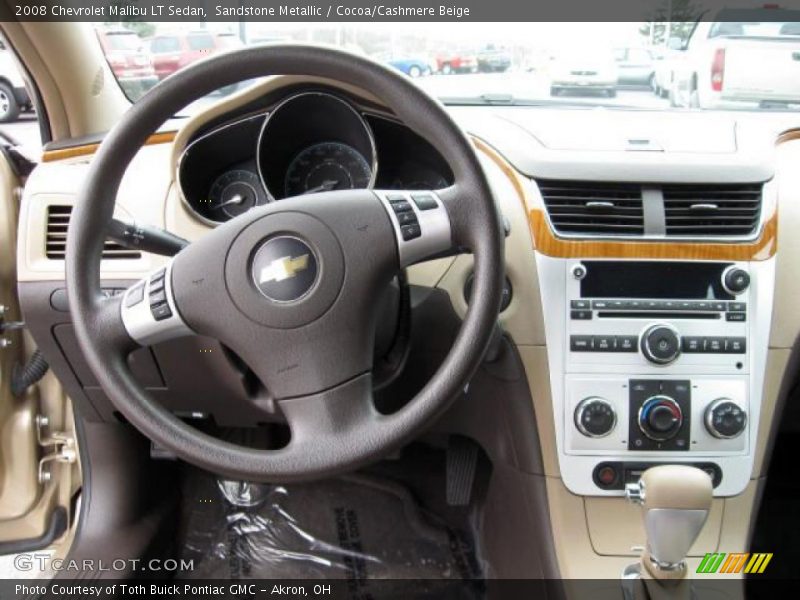 Sandstone Metallic / Cocoa/Cashmere Beige 2008 Chevrolet Malibu LT Sedan