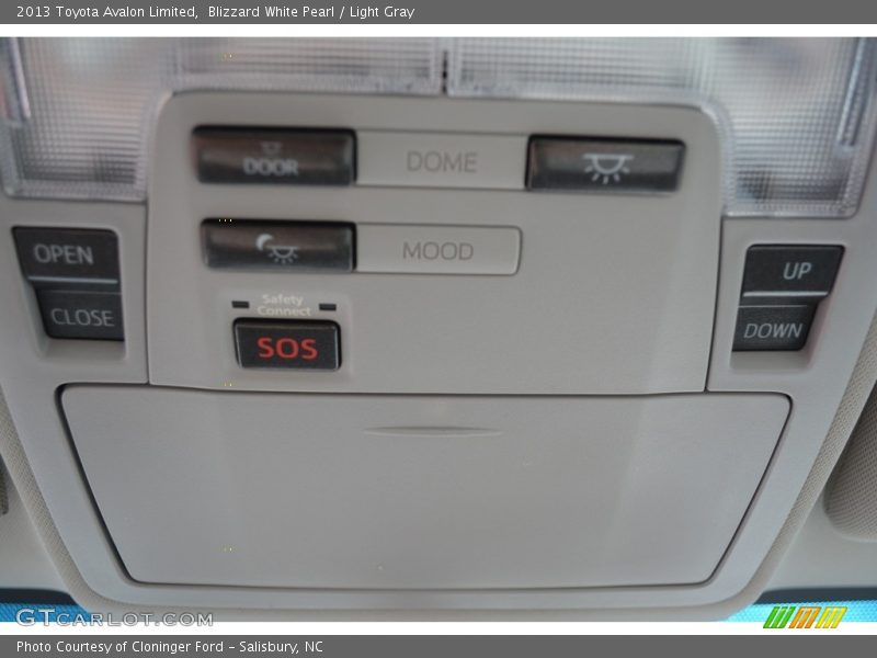 Blizzard White Pearl / Light Gray 2013 Toyota Avalon Limited