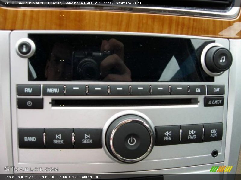 Sandstone Metallic / Cocoa/Cashmere Beige 2008 Chevrolet Malibu LT Sedan