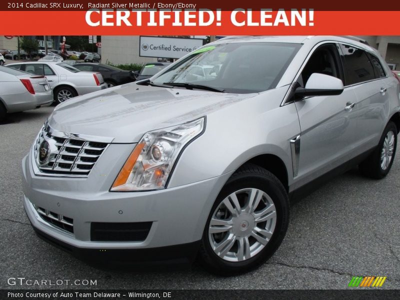 Radiant Silver Metallic / Ebony/Ebony 2014 Cadillac SRX Luxury