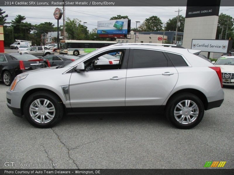 Radiant Silver Metallic / Ebony/Ebony 2014 Cadillac SRX Luxury