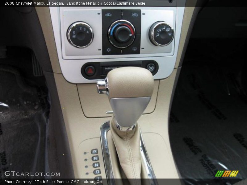 Sandstone Metallic / Cocoa/Cashmere Beige 2008 Chevrolet Malibu LT Sedan