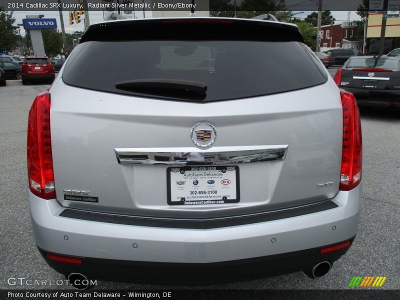Radiant Silver Metallic / Ebony/Ebony 2014 Cadillac SRX Luxury
