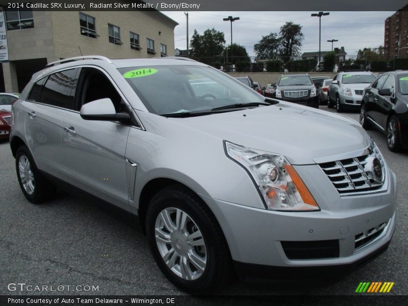 Radiant Silver Metallic / Ebony/Ebony 2014 Cadillac SRX Luxury