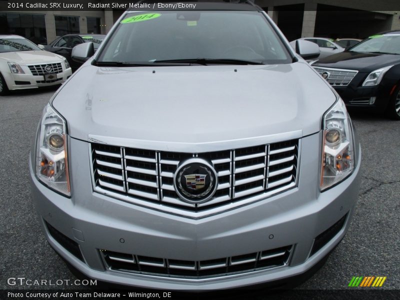 Radiant Silver Metallic / Ebony/Ebony 2014 Cadillac SRX Luxury