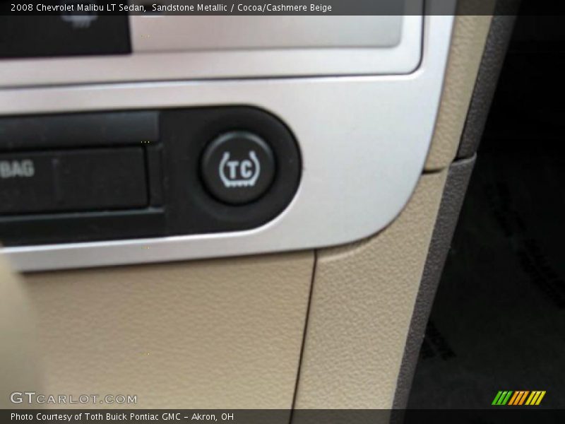 Sandstone Metallic / Cocoa/Cashmere Beige 2008 Chevrolet Malibu LT Sedan