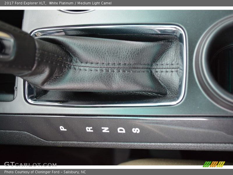 White Platinum / Medium Light Camel 2017 Ford Explorer XLT