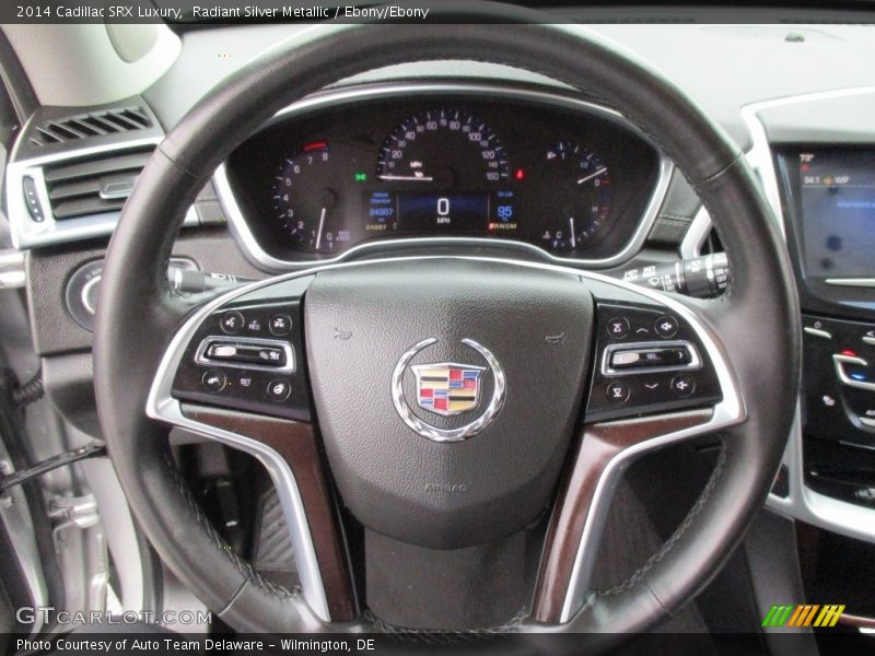 Radiant Silver Metallic / Ebony/Ebony 2014 Cadillac SRX Luxury