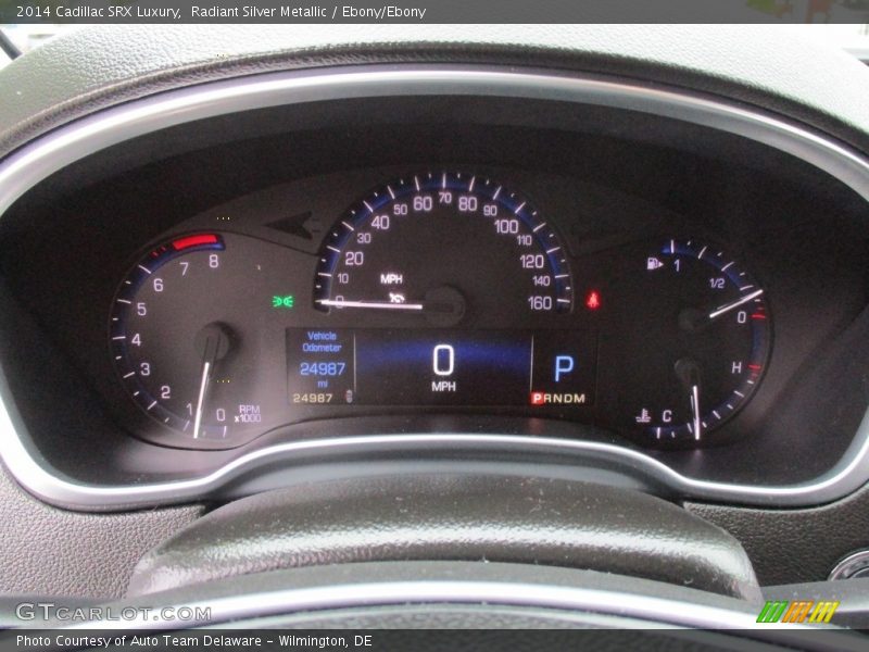 Radiant Silver Metallic / Ebony/Ebony 2014 Cadillac SRX Luxury