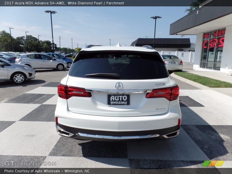 White Diamond Pearl / Parchment 2017 Acura MDX Advance SH-AWD