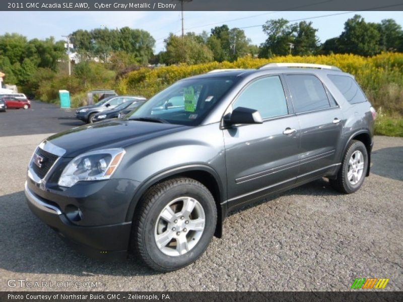 Cyber Gray Metallic / Ebony 2011 GMC Acadia SLE AWD