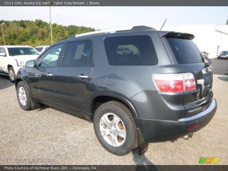 Cyber Gray Metallic / Ebony 2011 GMC Acadia SLE AWD