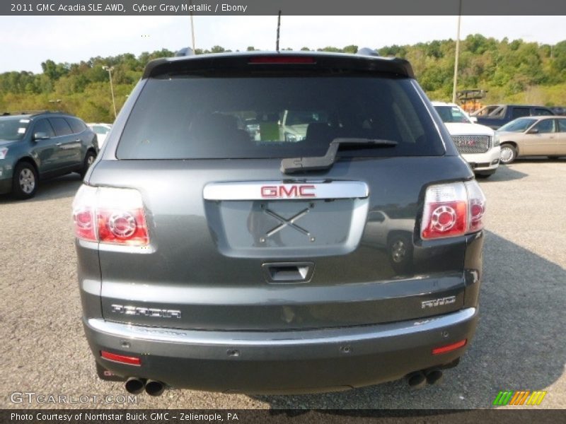 Cyber Gray Metallic / Ebony 2011 GMC Acadia SLE AWD