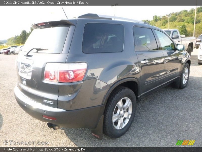 Cyber Gray Metallic / Ebony 2011 GMC Acadia SLE AWD